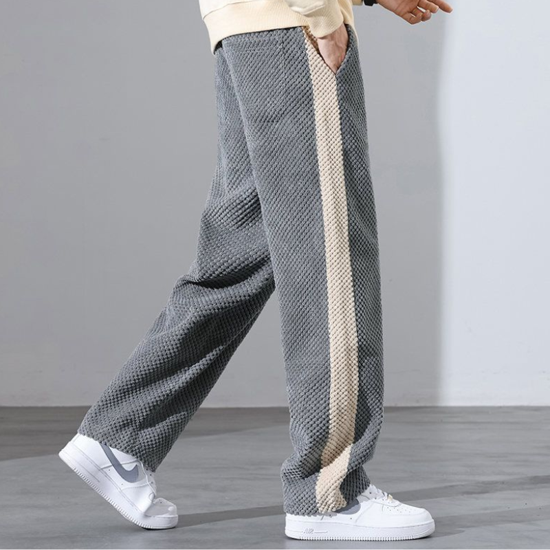 Pantalones jogger de pana con estampado de waffle