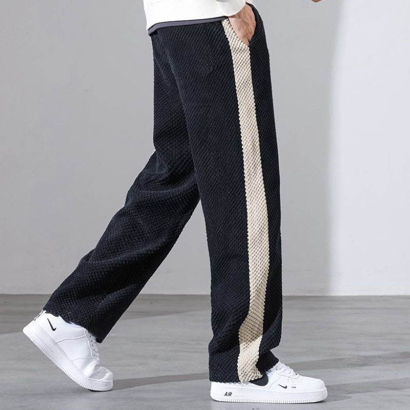 Pantalones jogger de pana con estampado de waffle