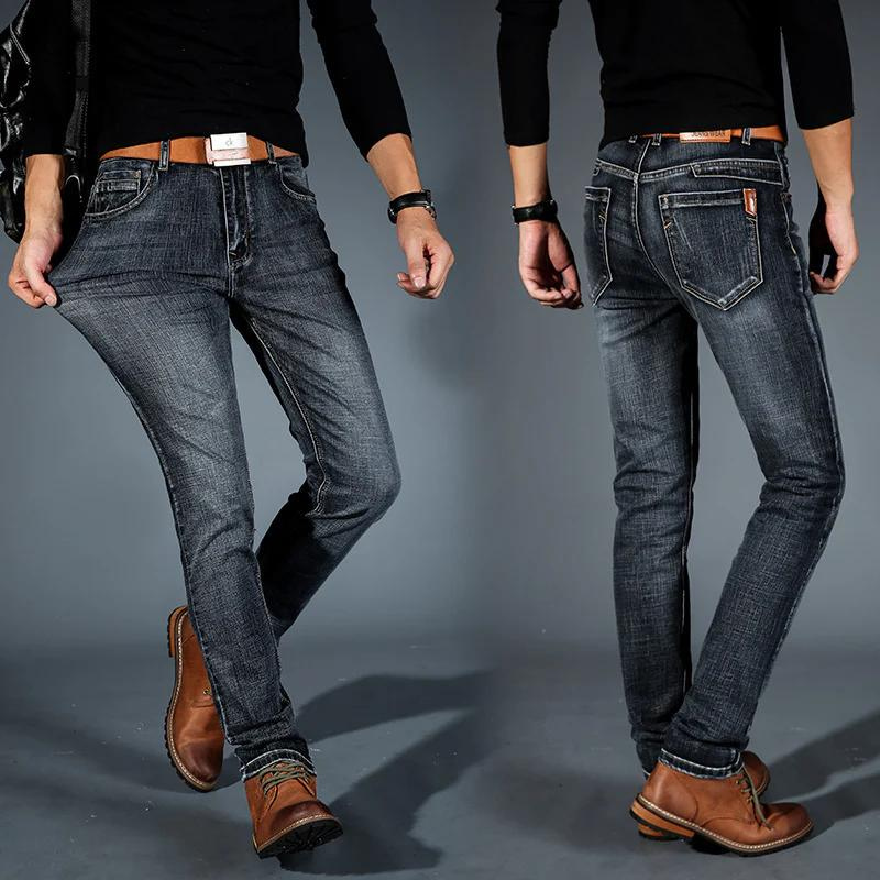Jeans ajustados de mezclilla extensible para cruceros