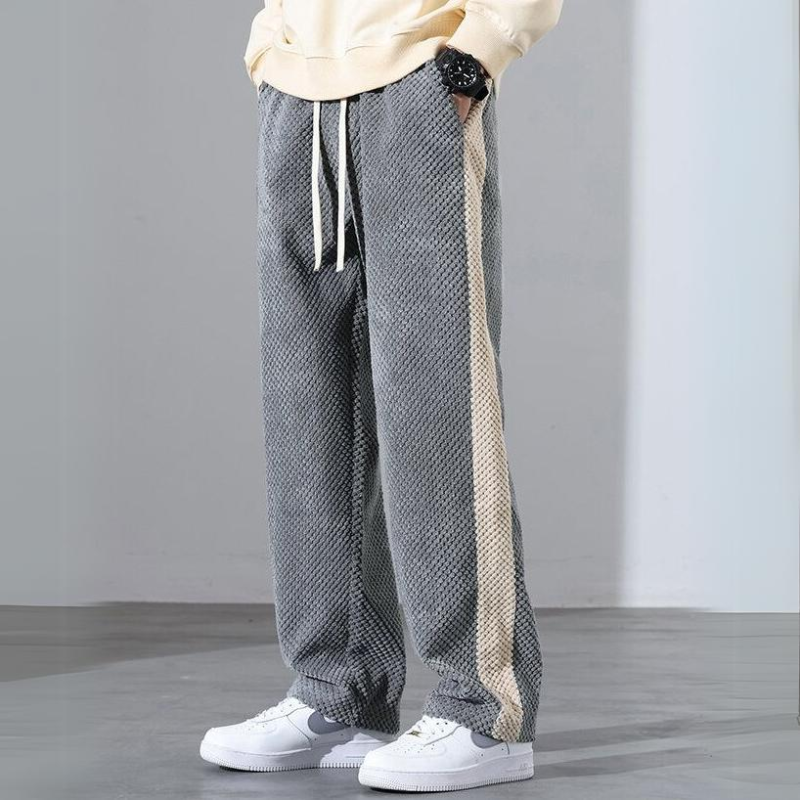 Pantalones jogger de pana con estampado de waffle