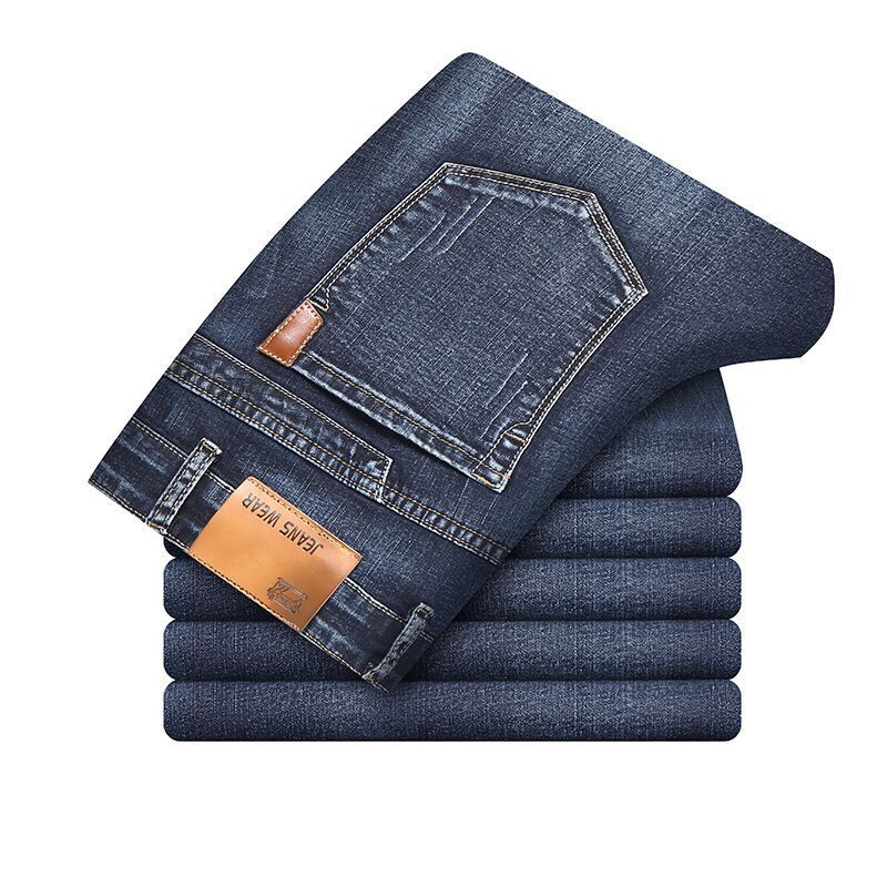 Jeans ajustados de mezclilla extensible para cruceros