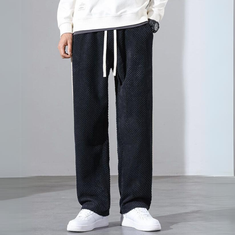 Pantalones jogger de pana con estampado de waffle
