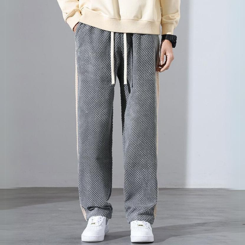 Pantalones jogger de pana con estampado de waffle
