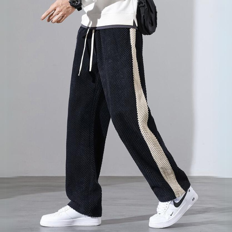 Pantalones jogger de pana con estampado de waffle