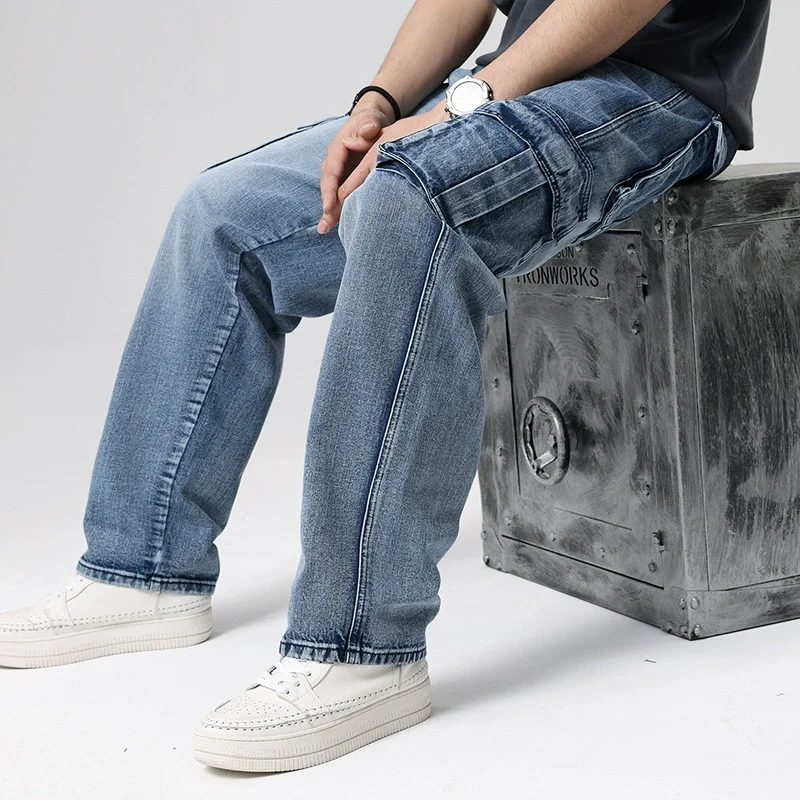 Jeans Cargo de mezclilla Montana