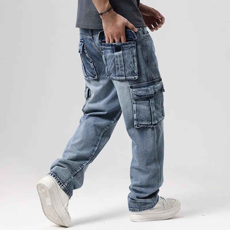 Jeans Cargo de mezclilla Montana