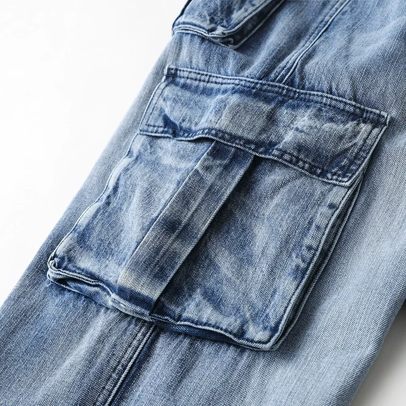 Jeans Cargo de mezclilla Montana