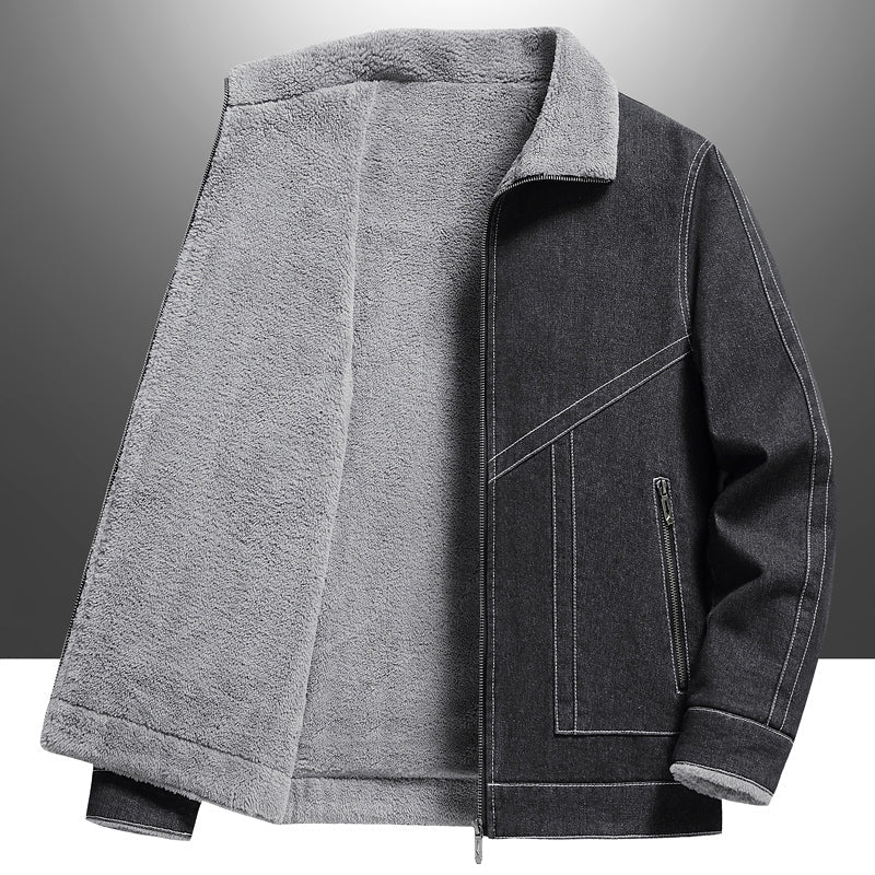 Chaqueta de lona y borrego Boston Denim
