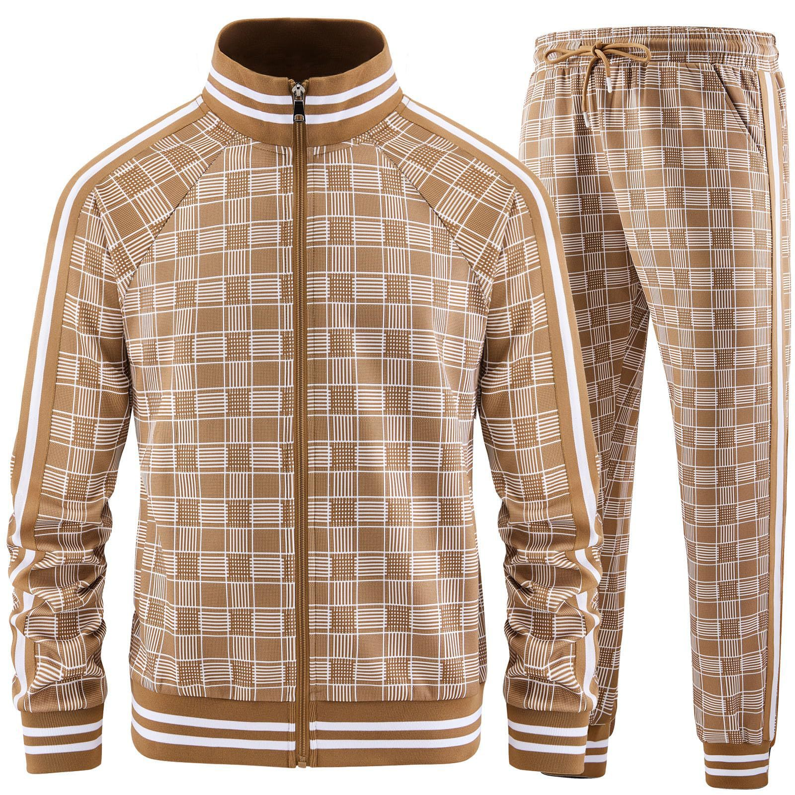 Conjunto de chándal con pantalones tipo rejilla Axel