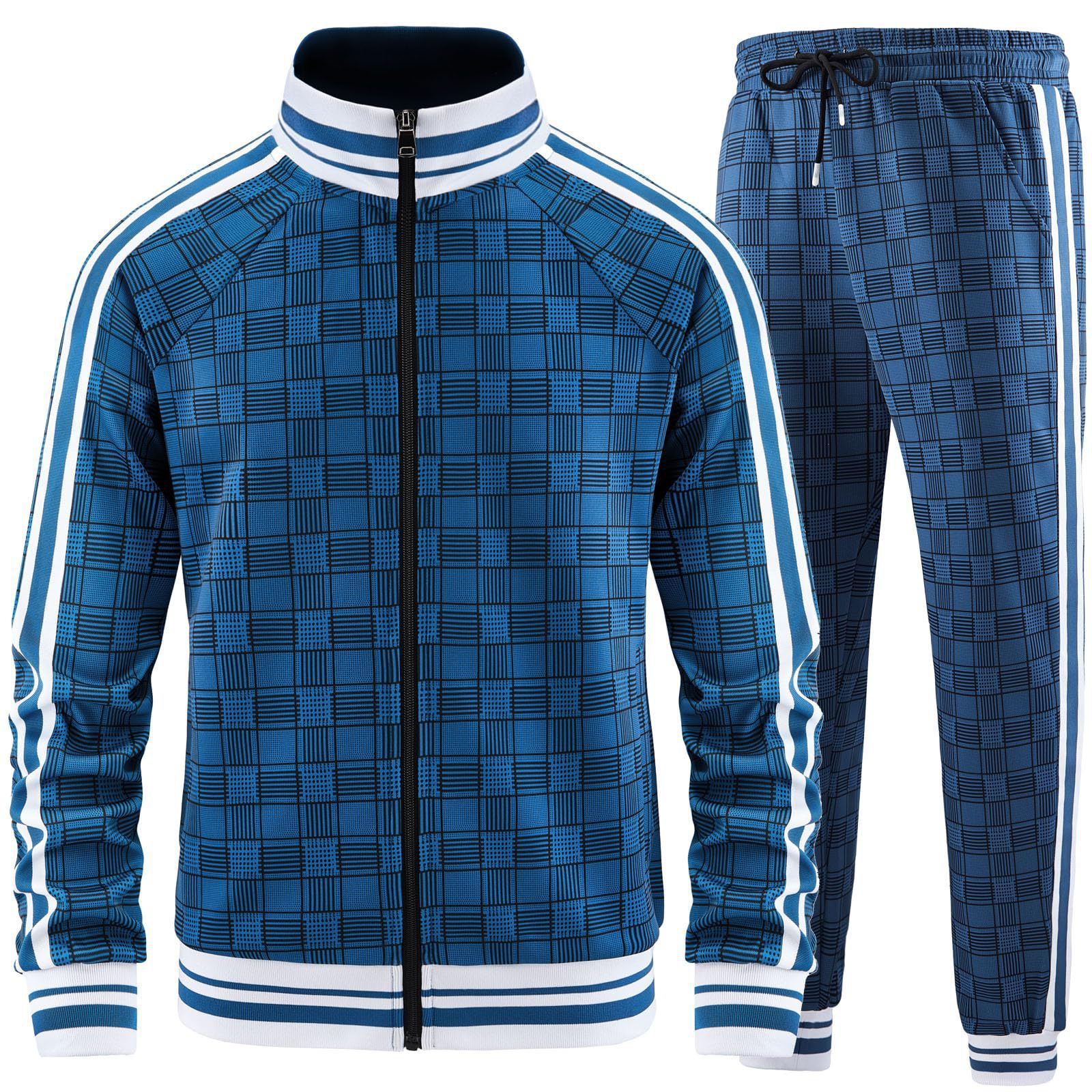 Conjunto de chándal con pantalones tipo rejilla Axel