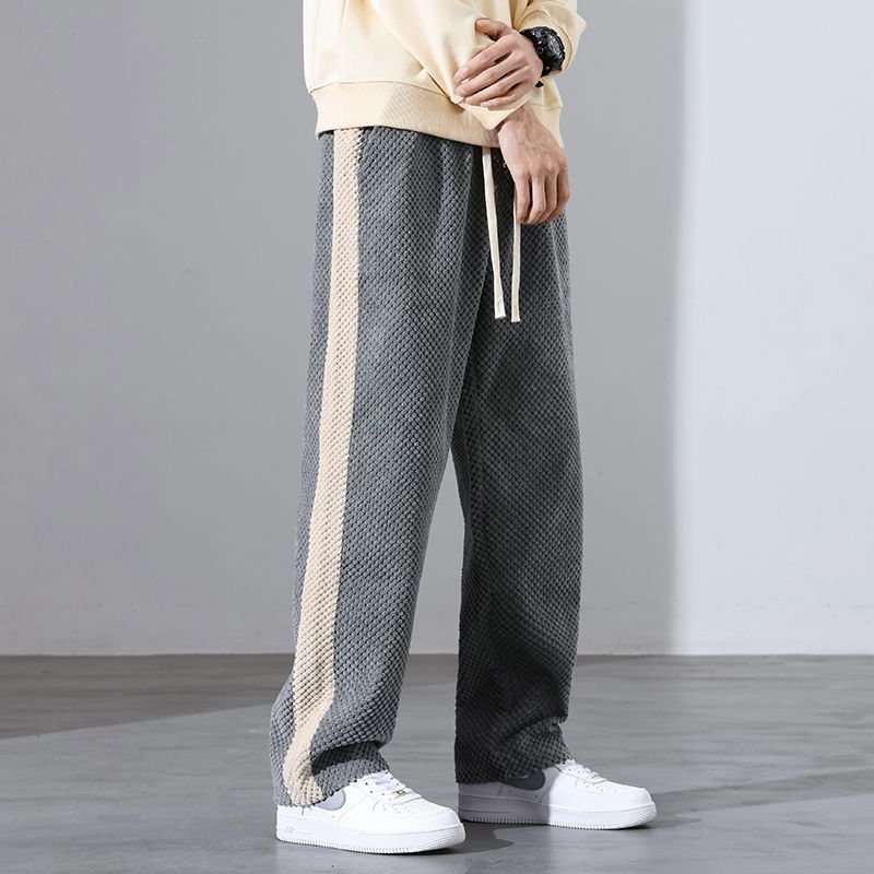 Pantalones jogger de pana con estampado de waffle