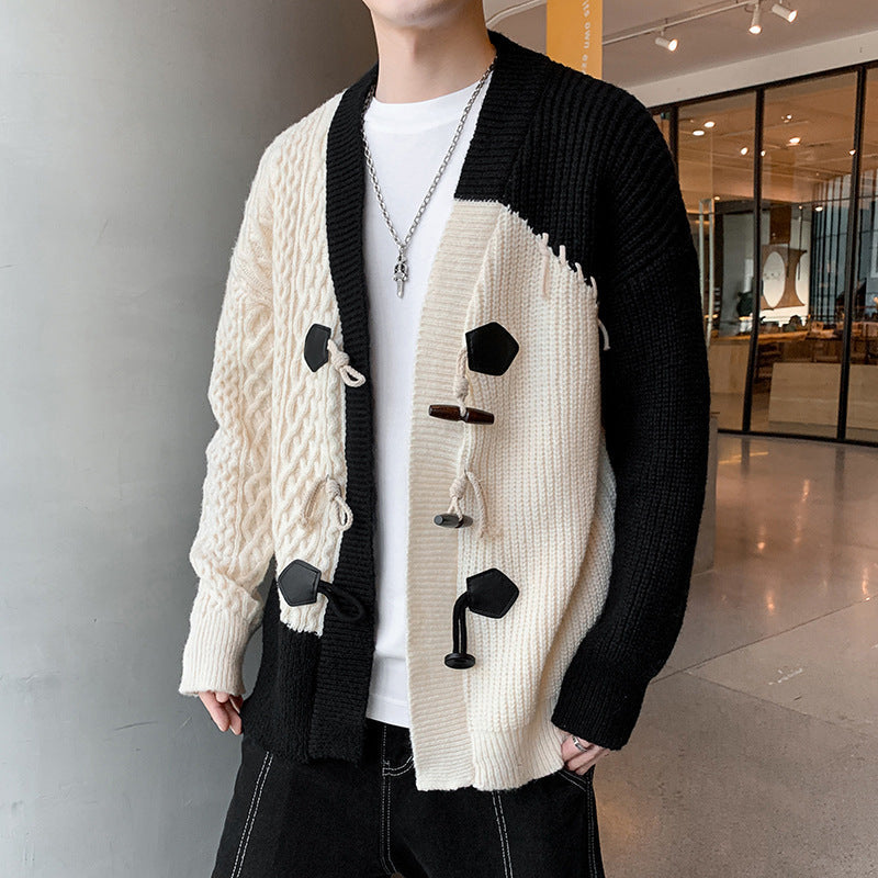 Cardigan de Punto Patchwork