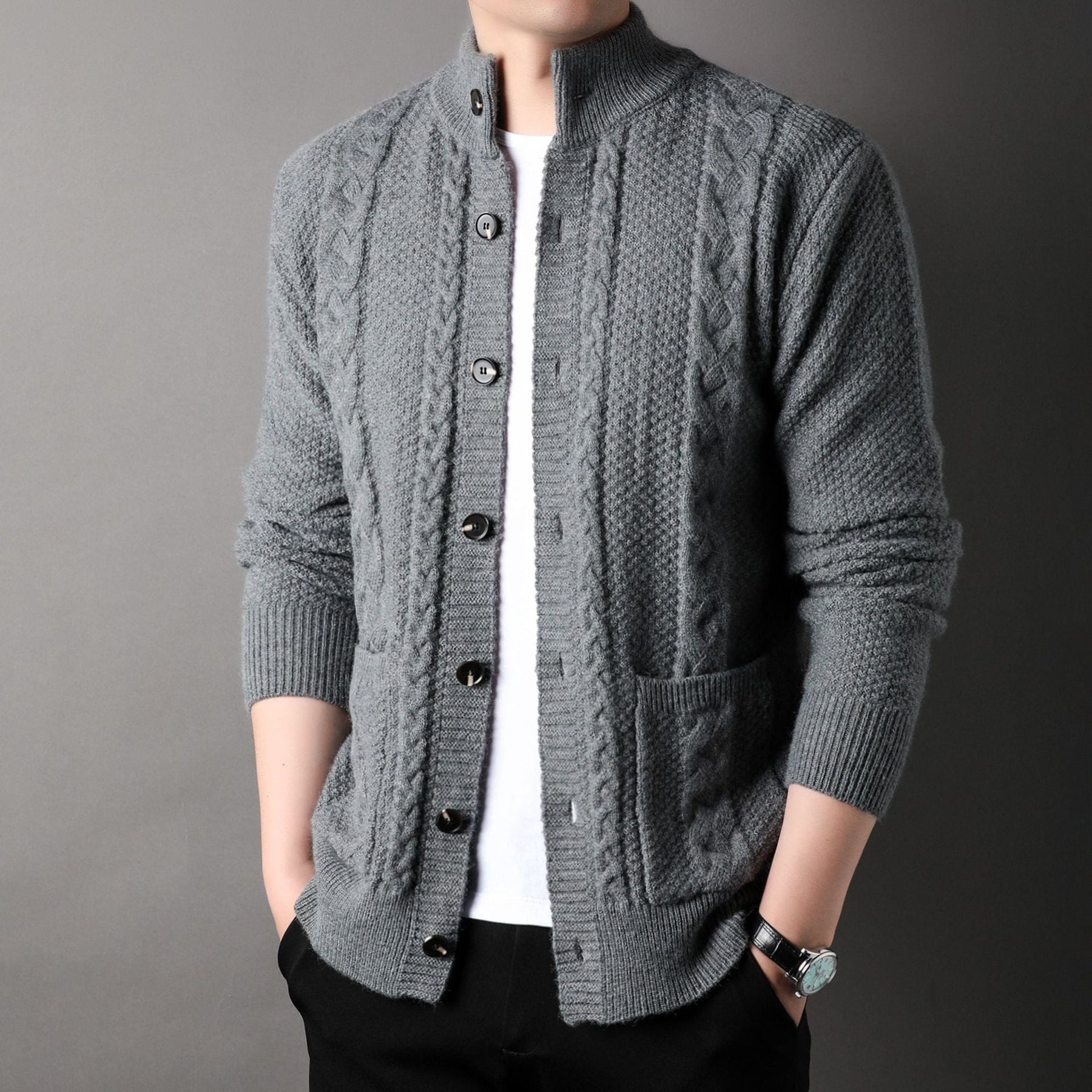 Cardigan de punto premium Scholar