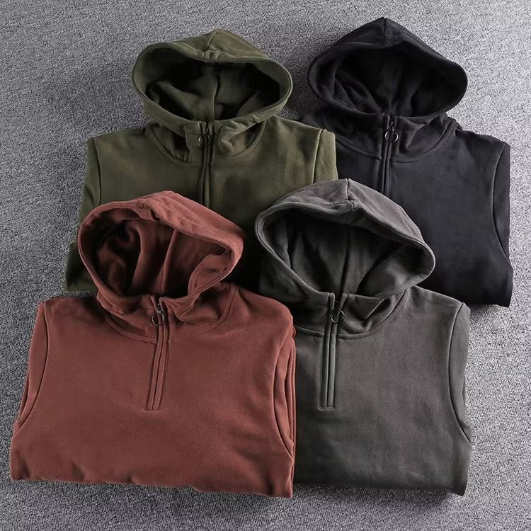 Sudadera con cremallera en cuartos de Hype
