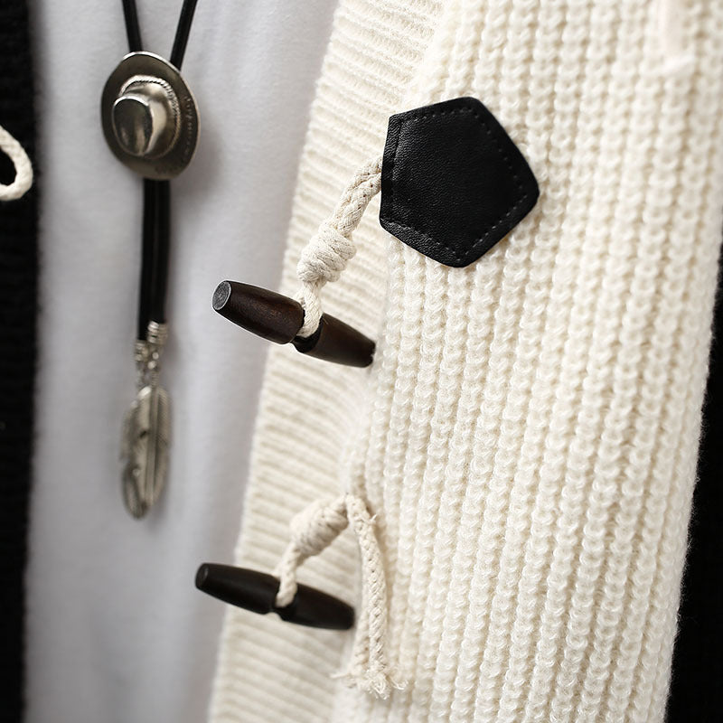 Cardigan de Punto Patchwork