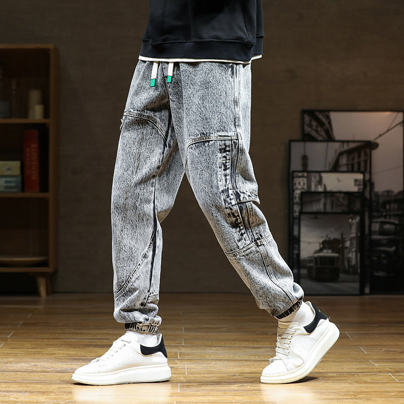 Pantalones deportivos urbanos de mezclilla