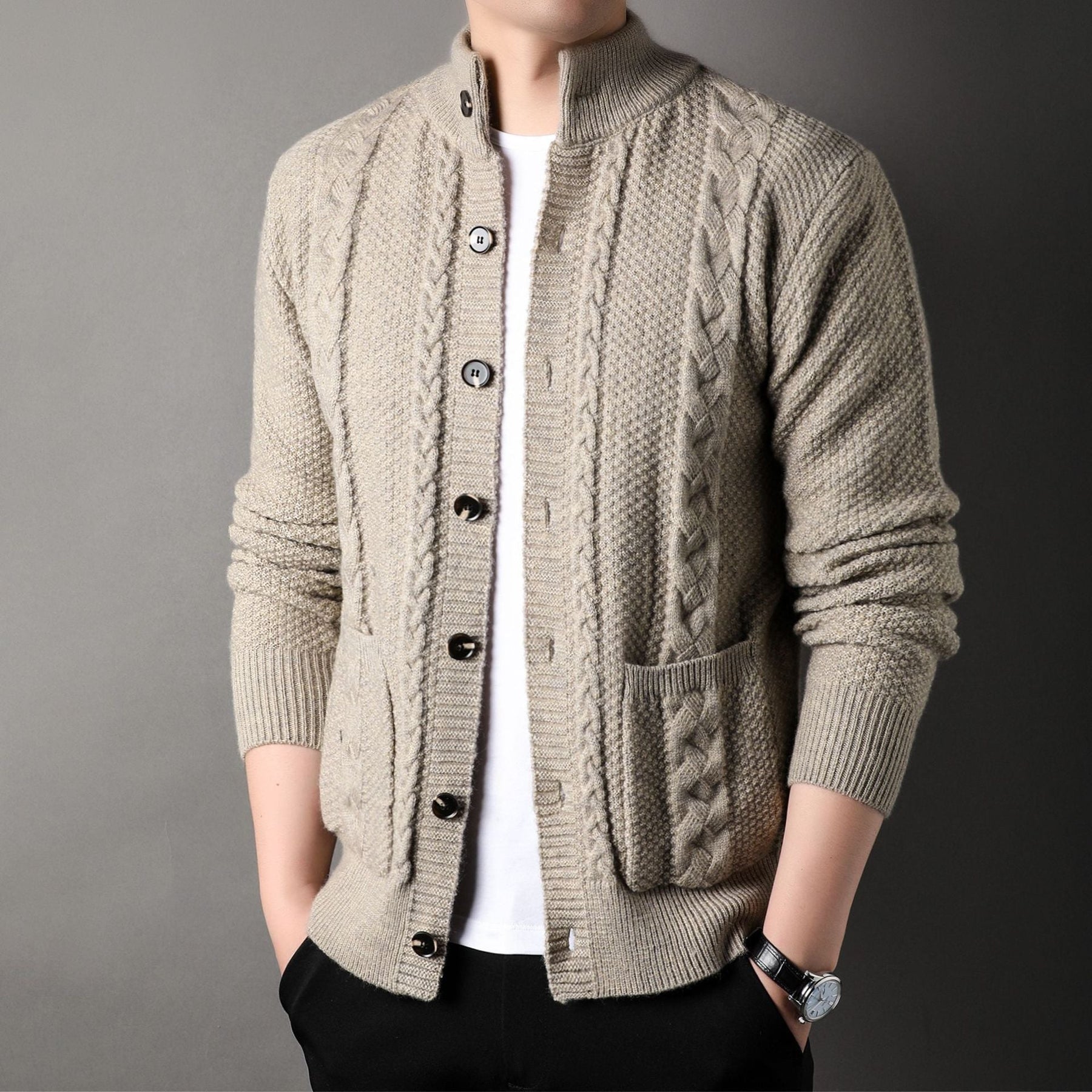 Cardigan de punto premium Scholar