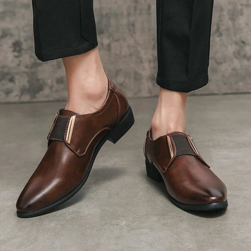Zapatos de vestir de cuero genuino Salvatore