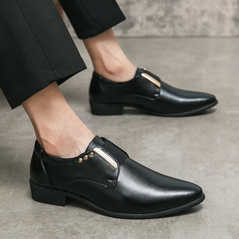 Zapatos de vestir de cuero genuino Salvatore