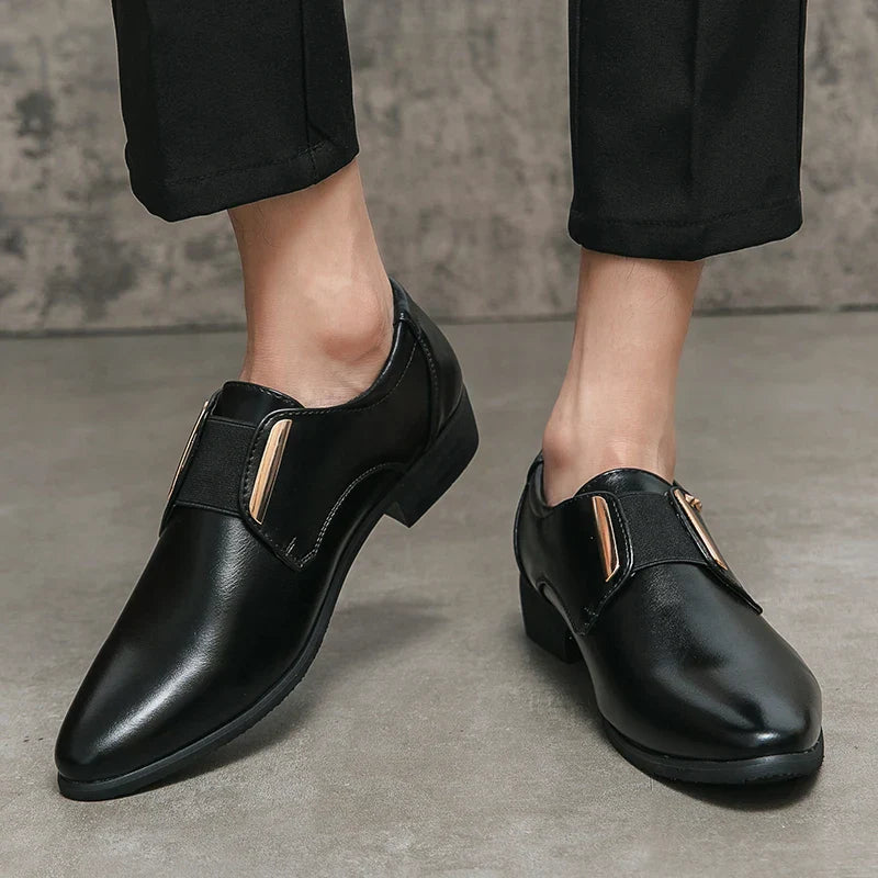 Zapatos de vestir de cuero genuino Salvatore