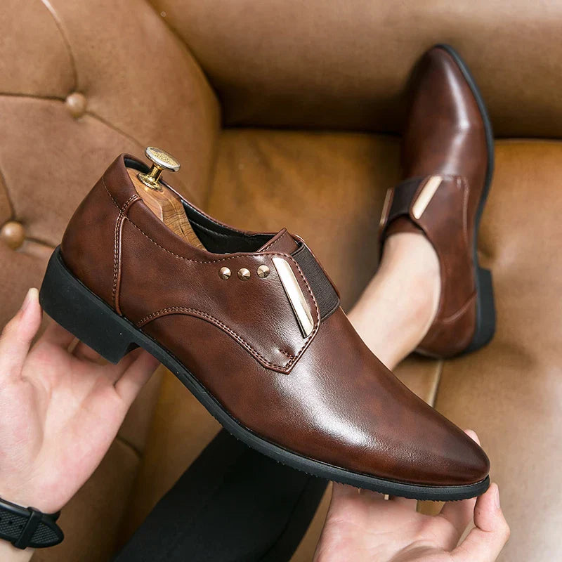Zapatos de vestir de cuero genuino Salvatore