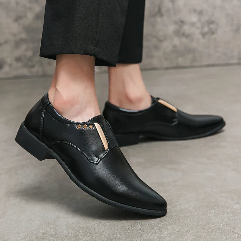Zapatos de vestir de cuero genuino Salvatore