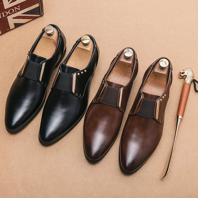 Zapatos de vestir de cuero genuino Salvatore