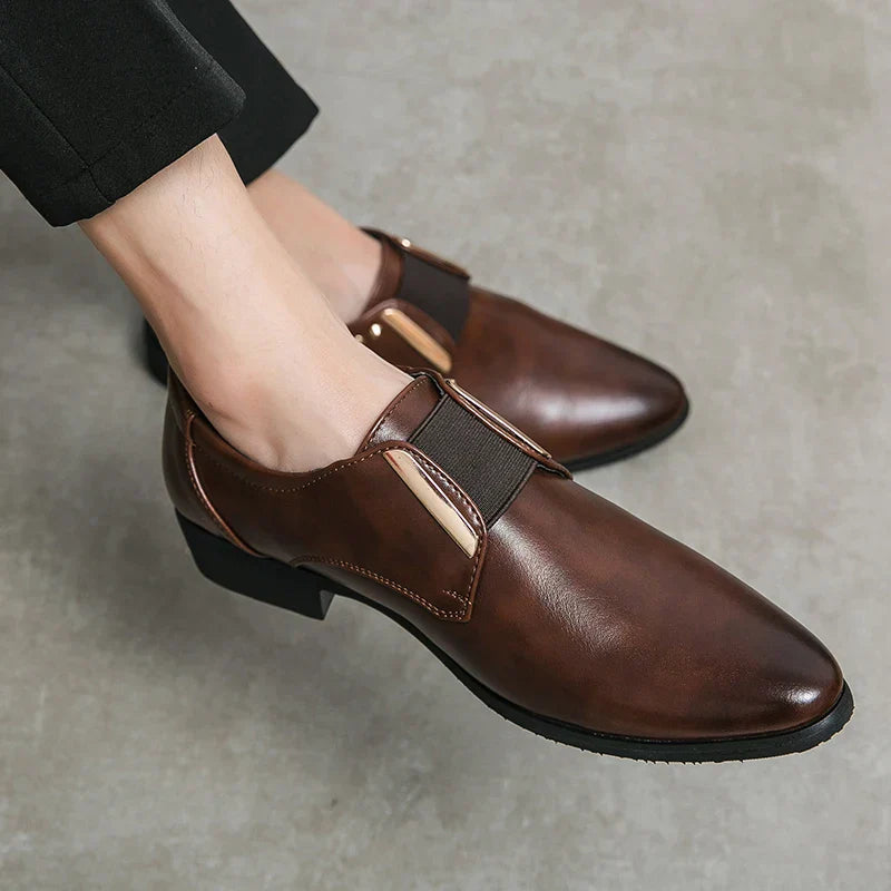 Zapatos de vestir de cuero genuino Salvatore