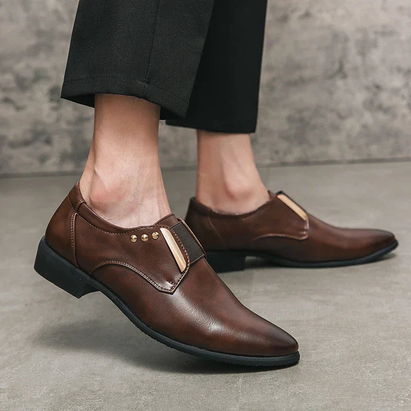 Zapatos de vestir de cuero genuino Salvatore
