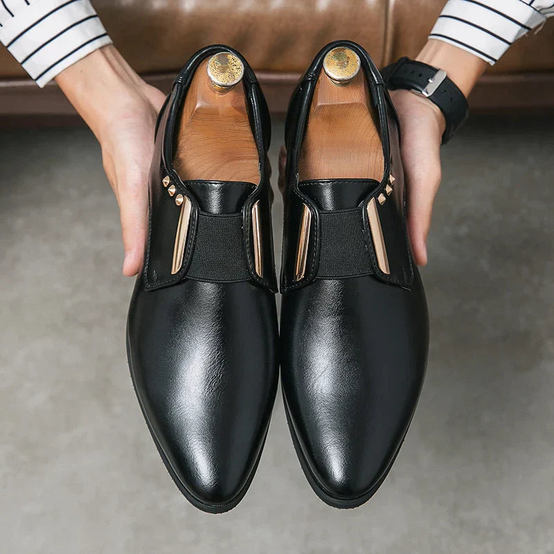 Zapatos de vestir de cuero genuino Salvatore
