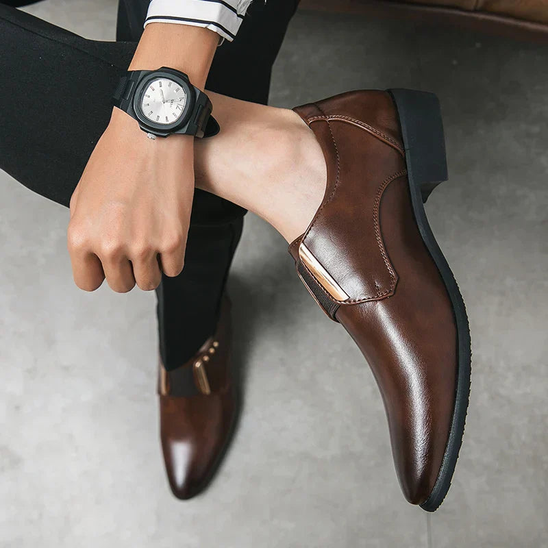 Zapatos de vestir de cuero genuino Salvatore