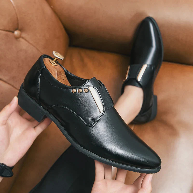 Zapatos de vestir de cuero genuino Salvatore