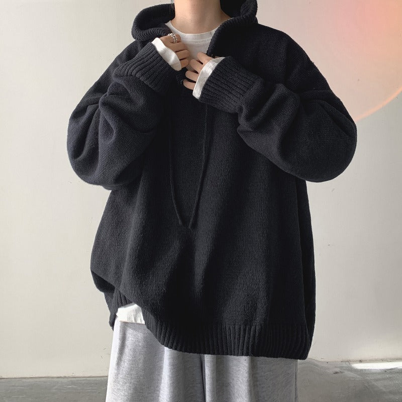 Sudadera con Capucha Grande de Punto Hype