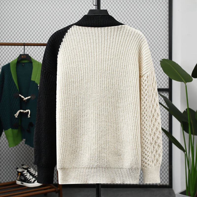 Cardigan de Punto Patchwork