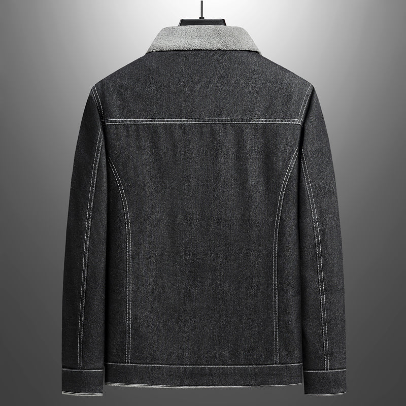 Chaqueta de lona y borrego Boston Denim