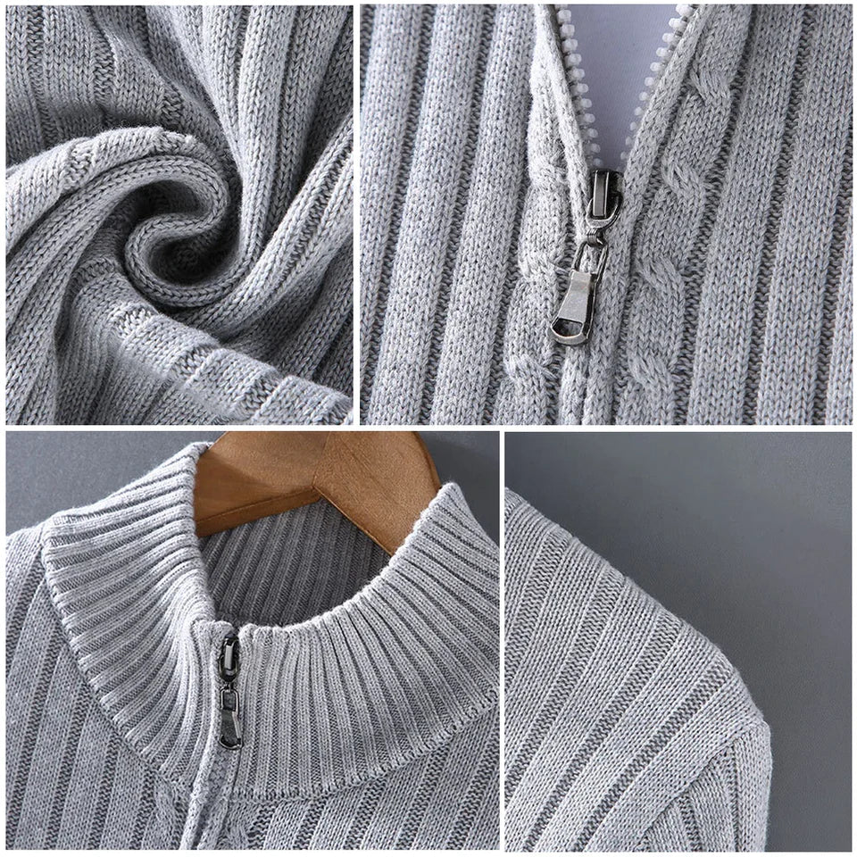 Cardigan con cremallera Damien Merino