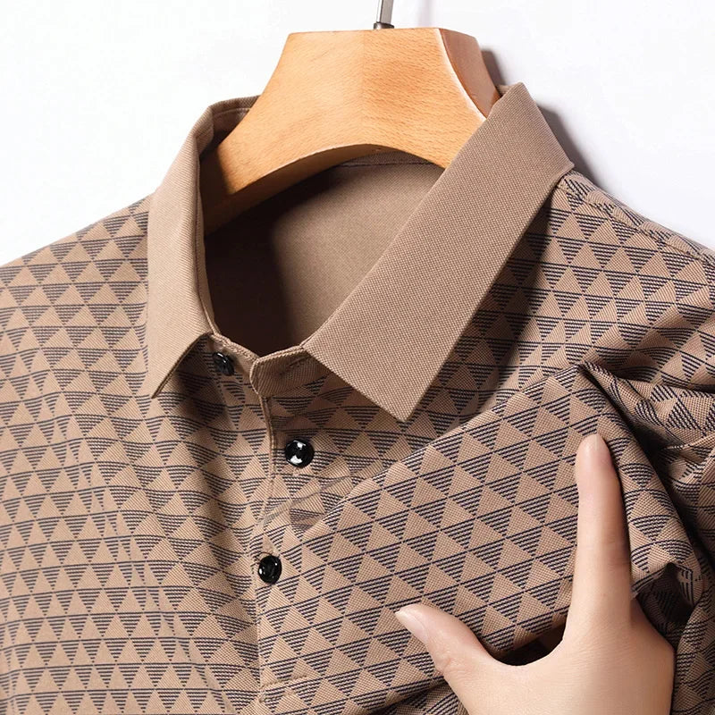 Camisa polo de seda de hielo premium Ridge