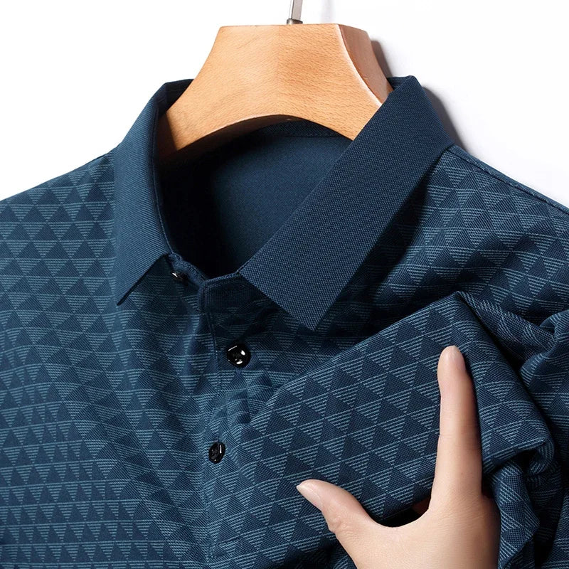 Camisa polo de seda de hielo premium Ridge