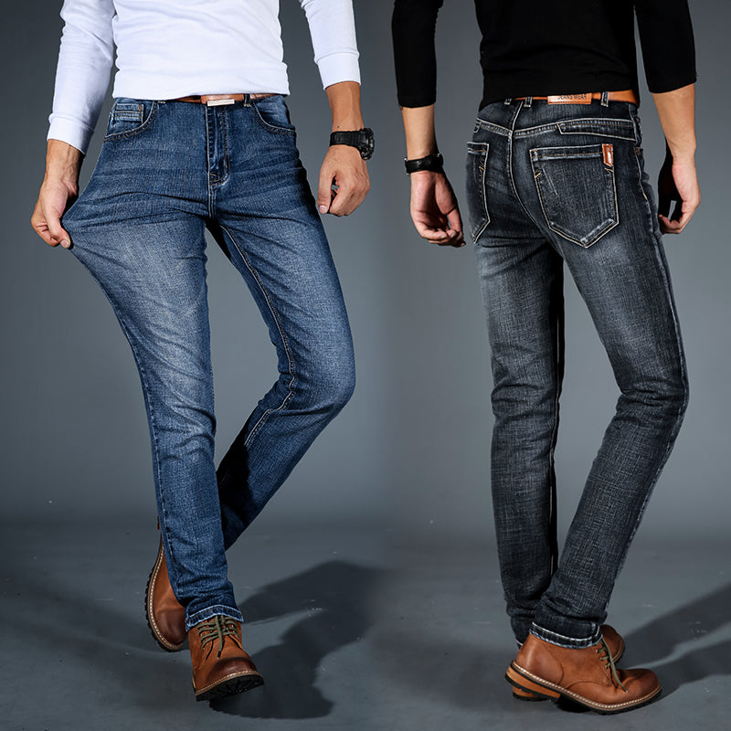 Jeans ajustados de mezclilla extensible para cruceros