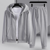 Conjunto de ropa de descanso de punto canalé