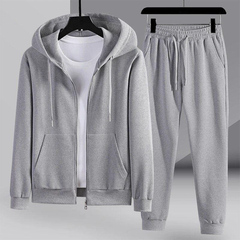 Conjunto de ropa de descanso de punto canalé
