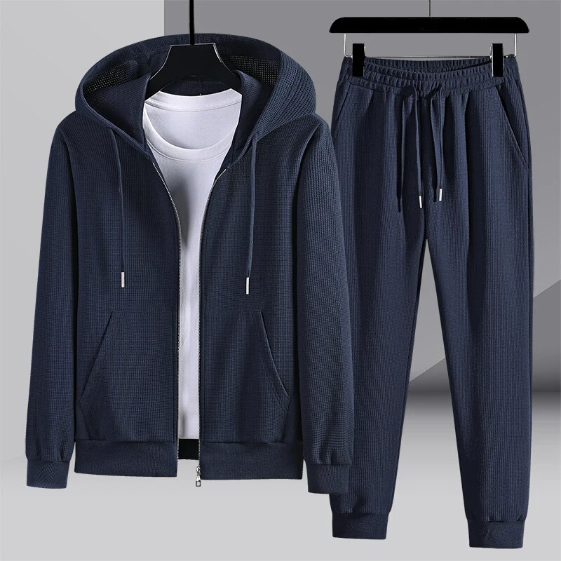 Conjunto de ropa de descanso de punto canalé