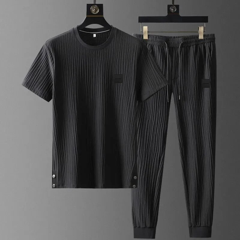 Conjunto de Dos Piezas de Seda Hype Ice