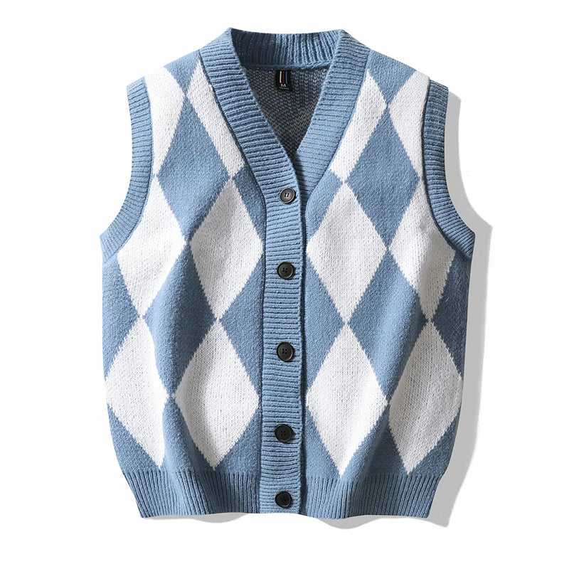 Chaleco de lana Oxford Argyle