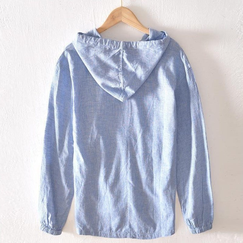 Sudadera con capucha de lino premium Oxford