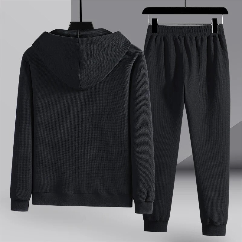 Conjunto de ropa de descanso de punto canalé