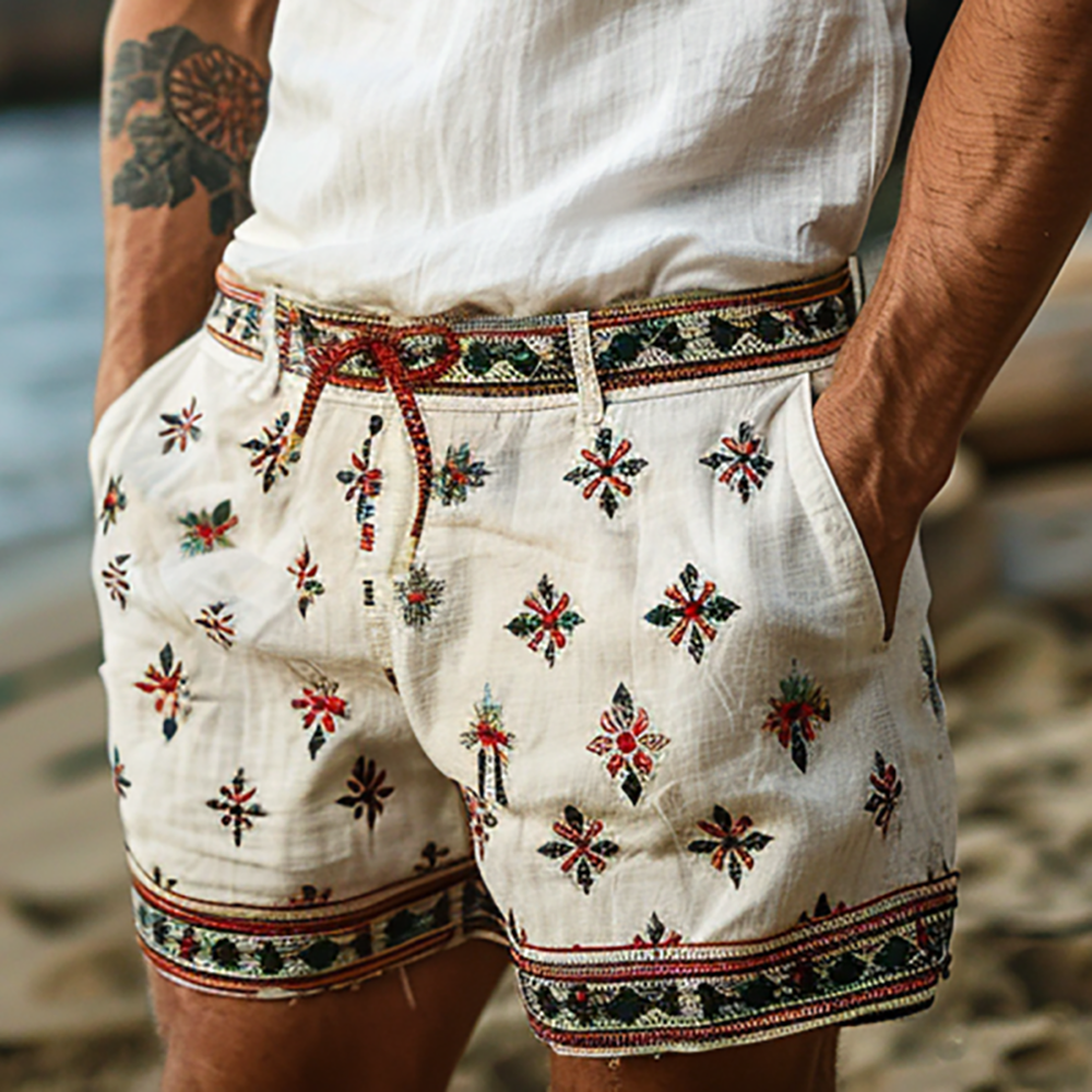 Pantalones cortos de lino vintage Lumiere