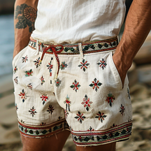 Pantalones cortos de lino vintage Lumiere