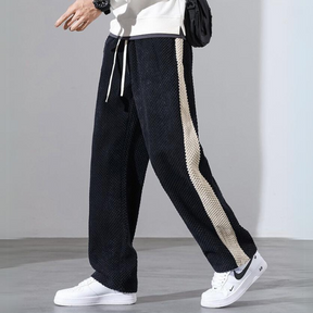 Pantalones jogger de pana con estampado de waffle