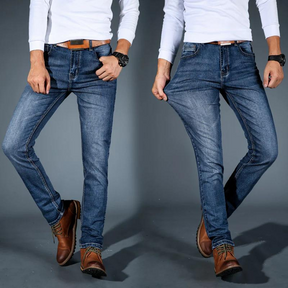 Jeans ajustados de mezclilla extensible para cruceros